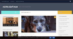 Desktop Screenshot of nichts-darf-man.de